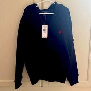 Boys Polo Ralph Lauren Black Hoodie - Size 8 - New with Tags